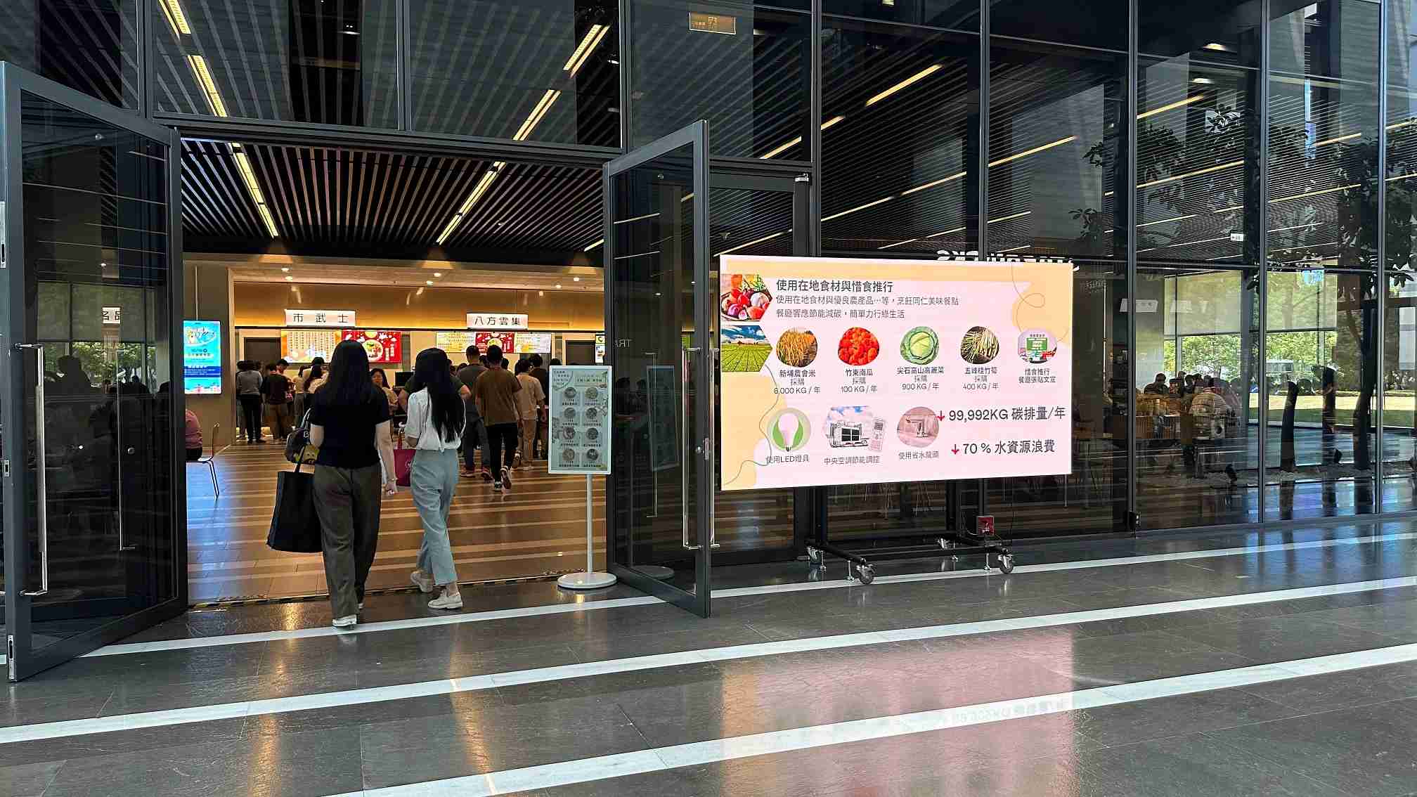  2468BET从日常办公环境出发，，，，于总部大楼员工餐厅推广低碳饮食、、发起减碳挑战等，，，由内而外引导员工反思及改变个人日常行为，，，将公司转型成推动永续发展的重要场域